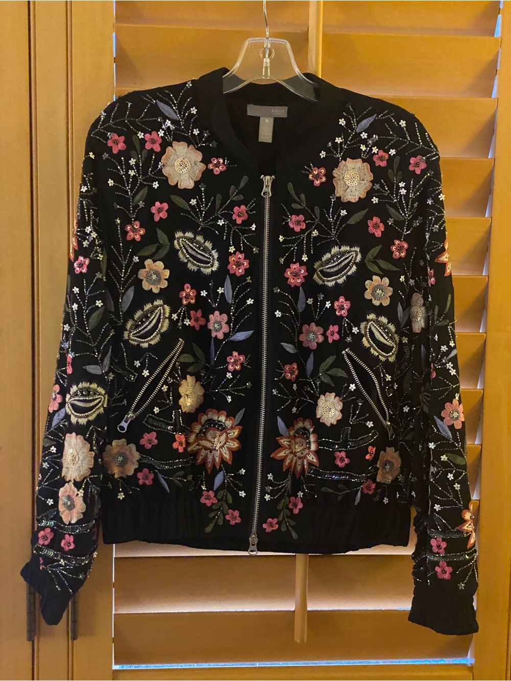 Aqua Capsule Bomber Jacket Sz L